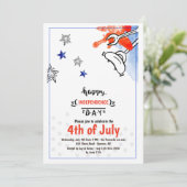 独立記念日BBQ 2の招待状 招待状 (スタンド正面)
