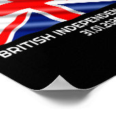 独立記念日Brexit Valentines Day Gift ポスター (角)
