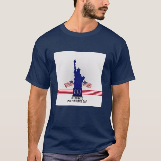 独立記念日Liberty Men's T-Shirt Tシャツ (正面)