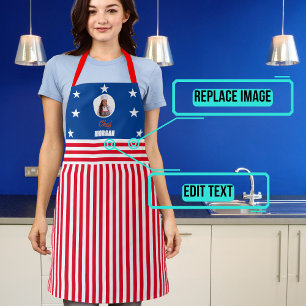 独立記念日Red White and Blue エプロン