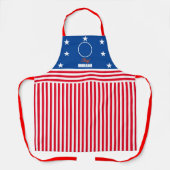 独立記念日Red White and Blue エプロン (正面)