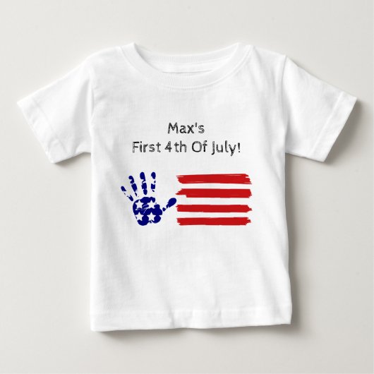 独立記念日Tシャツ ベビーTシャツ (正面)