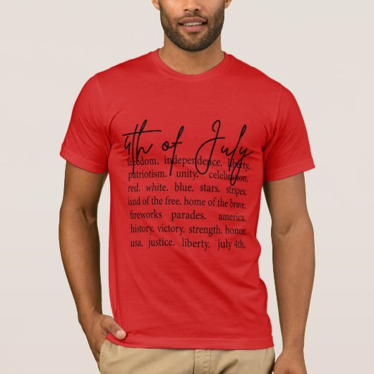 独立記念日Tシャツ Tシャツ (正面)