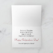 独立記念日T&T カード (内部)