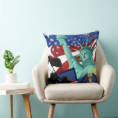 独立記念米旗の枕 クッション (椅子)