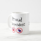 独立誇りを持った コーヒーマグカップ (正面左)