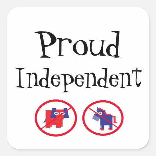 独立誇りを持った スクエアシール (正面)