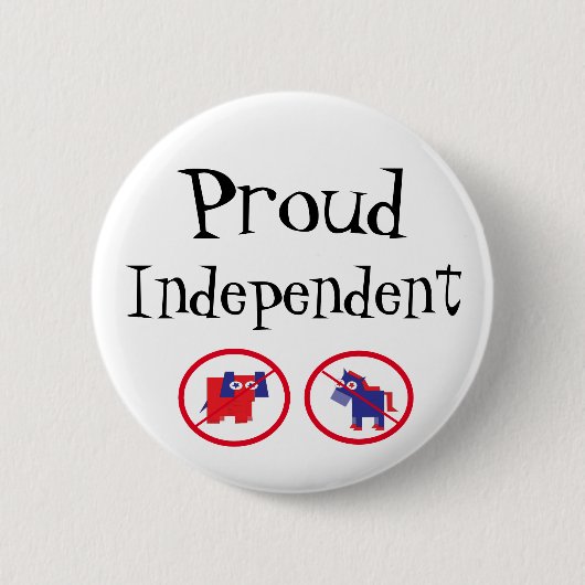 独立誇りを持った 缶バッジ (正面)