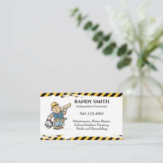 独立請負業者 名刺 (スタンド正面)