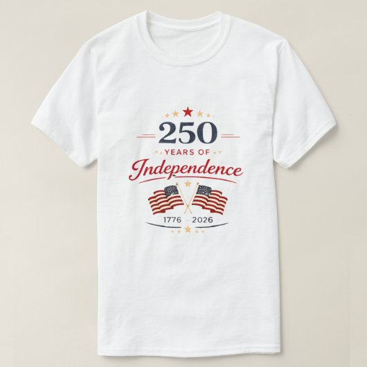 独立250周年記念Tシャツ Tシャツ (デザイン正面)