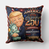 独立250周年 トランプ自由の女神 クッション (裏面)