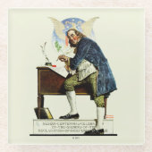 独立 ガラスコースター (正面)