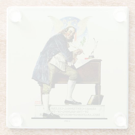 独立 ガラスコースター (裏面)