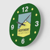 独立 ラージ壁時計 (傾斜)