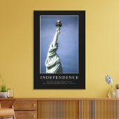 独立：感動的引用文1 キャンバスプリント (インサイチュ (リビング))