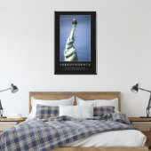 独立：感動的引用文1 キャンバスプリント (インサイチュ (寝室))