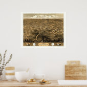 独立， MOパノラママップ – 1868 ポスター (キッチン)