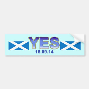 独立IndyスコットランドのSaltireのバンパーステッカー バンパーステッカー