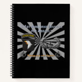 独自に設計された第101空挺部門ギフト ノートブック (正面)