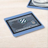 独自に設計された第3歩兵師団ギフト スクエアペーパーコースター (アングル)