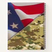 独自に設計されたXVIII空挺部隊ギフト ノートブック (裏面)