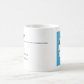 独自のおもしろいの定義パーソナライズされた コーヒーマグカップ (中央)