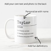 独自のおもしろいの定義パーソナライズされた コーヒーマグカップ
