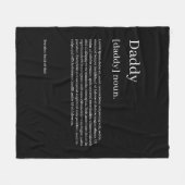 独自のおもしろいの定義パーソナライズされた フリースブランケット (正面(横))