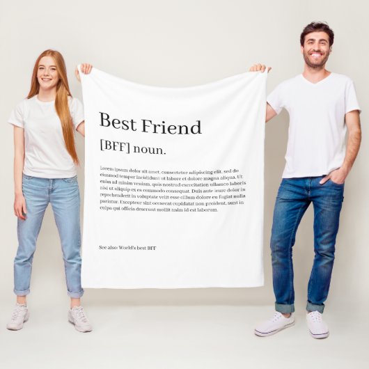 独自のおもしろいの定義パーソナライズされた フリースブランケット (インサイチュ)