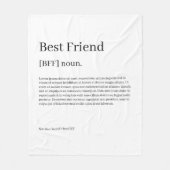 独自のおもしろいの定義パーソナライズされた フリースブランケット (正面)