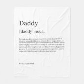 独自のおもしろいの定義パーソナライズされた フリースブランケット (正面)