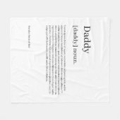 独自のおもしろいの定義パーソナライズされた フリースブランケット (正面(横))