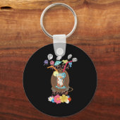 独自のおもしろいサマータイムビーチパーティーアイディアの作成 キーホルダー (正面)