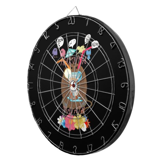 独自のおもしろいサマータイムビーチパーティーアイディアの作成 ダーツボード (正面右)