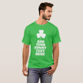 独自のおもしろいSt patricks dayTシャツの作成 Tシャツ (正面フル)