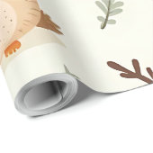 独自のかわいいを作成する冬の友だち動物 ラッピングペーパー (ロールコーナー)