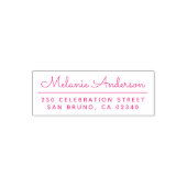 独自のかわいいスクリプト名と差出人住所の作成 セルフインキングスタンプ (デザイン)