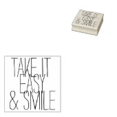 独自のことわざとメッセージ：ITの簡単とスマイル ラバースタンプ (押印)