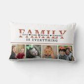 独自のさびファミリを作成引用文4フォトコラージュ ランバークッション (裏面)