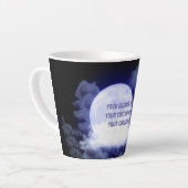 独自ののカスタム作成パーソナライズされた カフェラテマグ (左アングル)