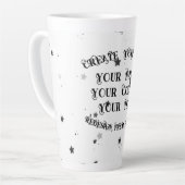 独自ののカスタム作成パーソナライズされた カフェラテマグ (左アングル)