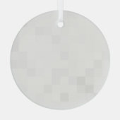 独自ののカスタム作成パーソナライズされた ガラスオーナメント (裏面)