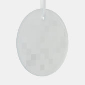 独自ののカスタム作成パーソナライズされた ガラスオーナメント (正面右)