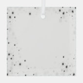 独自ののカスタム作成パーソナライズされた ガラスオーナメント (裏面)