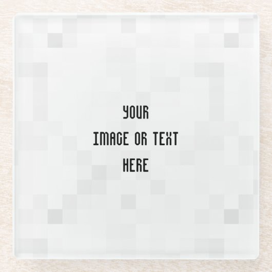 独自ののカスタム作成パーソナライズされた ガラスコースター (正面)