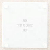 独自ののカスタム作成パーソナライズされた ガラスコースター (裏面)