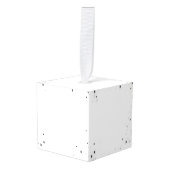 独自ののカスタム作成パーソナライズされた キューブオーナメント (正面アングル)