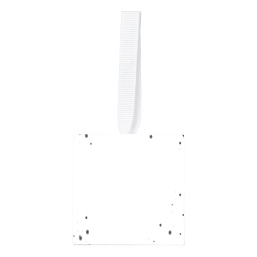 独自ののカスタム作成パーソナライズされた キューブオーナメント (正面)