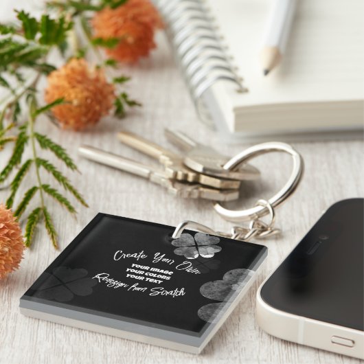 独自ののカスタム作成パーソナライズされた キーホルダー (正面右)