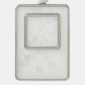 独自ののカスタム作成パーソナライズされた シルバープレートフレームオーナメント (正面)